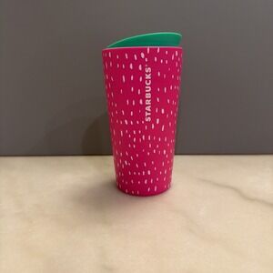 2022 Starbucks Watermelon Theme Ceramic Travel Tumbler with Lid 12oz/355mL